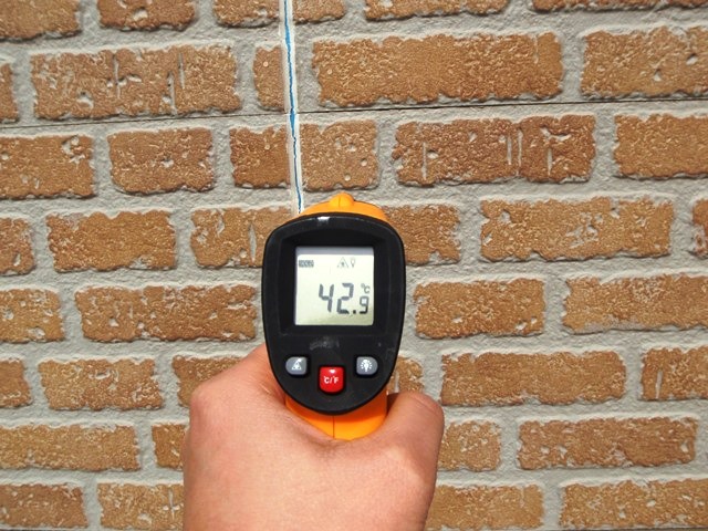 施工前壁面温度
